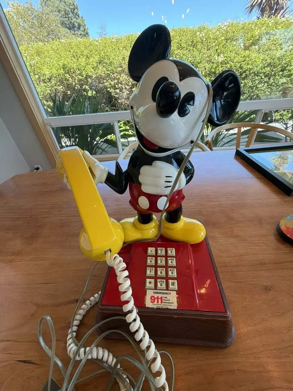 Vintage American Telecommunications Corporation Mickey Mouse Push-Button Telepho